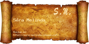 Séra Melinda névjegykártya
